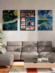 1Pc Personalized Photos To Canvas Print - Canvas Prints With Your Photos On Custom Wall Art For Bedroom, Living Room, Wedding, Pet, Family, Love, Couple, Friend, Picture, Photo, Framed Wall Art,Christmas Gift,Best Friend,Family Gift,Birthday Gifts,Gift For Family/Friend/Girlfriend/Boyfriend - Photos-6 - View 3