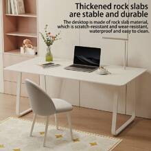 Computer Desk Modern Simple Style Desk For Home Office, 47.2 Inch Small Writing Table Study Corner Work Desk For Bedroom - 白色 - 查看 5