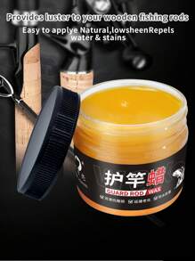 Wood And Furniture Polish Restore Shine To Fishing Rods- 3-Step Care Solution - Clean Your Wood In Chemical Free Way - Yellow - View 1