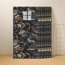 20PCS Self-Adhesive Black Marble PVC Cladding Wall Panels For Kitchen Bathroom Carnival Home Sticker - Óxido marrón - Ver 2