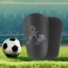 1 对迷你足球护腿板，厚成人防滑护腿板 - 适合所有季节