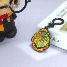 WB 1 件哈利波特官方授权 PVC 包夹钥匙扣衣服包背包帽子带翻领趣味收藏金属钥匙扣配件派对用品生日婚礼圣诞节动漫周边礼物