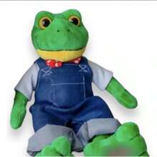 Rene Plush Frog Jumping Frog From Rio Del Campos Rhenne New, Video, Fashion, Novelty, Children, Girls, Dance, Green, Jumps - 綠色 - 查看 1