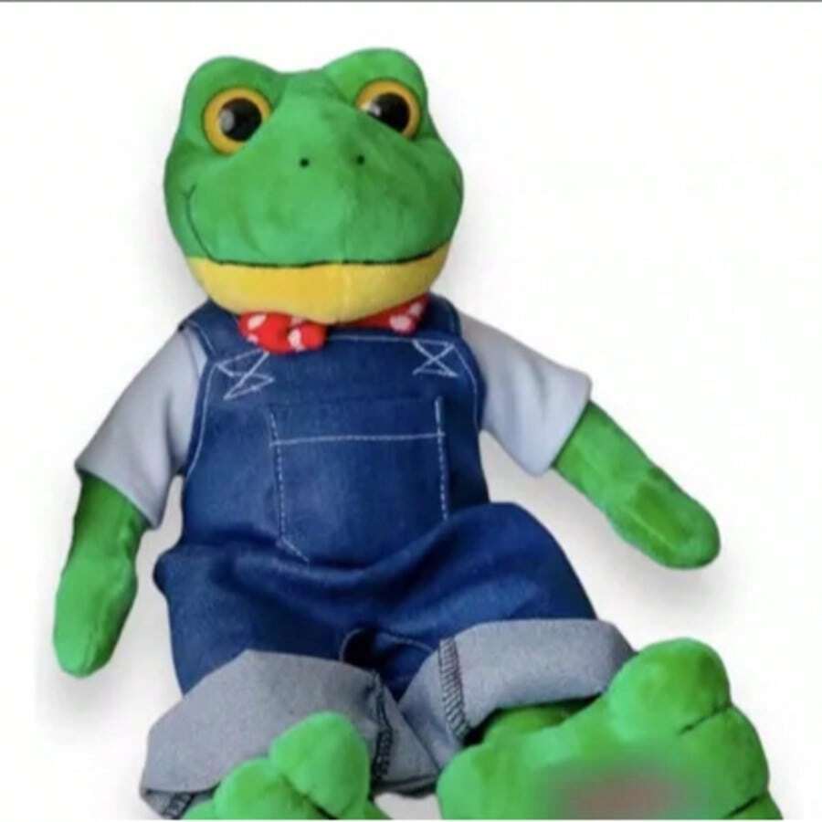 Rene Plush Frog Jumping Frog From Rio Del Campos Rhenne New, Video, Fashion, Novelty, Children, Girls, Dance, Green, Jumps - 綠色 - 查看 1