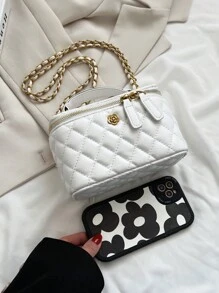 新款简约单肩斜挎包 - 白色 - 查看 11