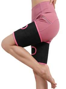 1 Pair Sports Fitness Sweat Leg Warmers, Running Protection Knee Braces, Sauna Sweat Leg Wraps