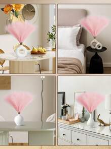 10/20/30 件人造蒲苇，人造植物，波西米亚风格装饰，家居装饰，房间装饰，花瓶填充物，婚礼装饰，圣诞装饰，春季装饰，秋季装饰，秋季 - 淺粉色 - 查看 5