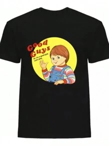 Camiseta Ch*cky El Muñeco Diabólico Good Guys Tejido Transpirable 220g algodón pesado - Negro - Ver 1