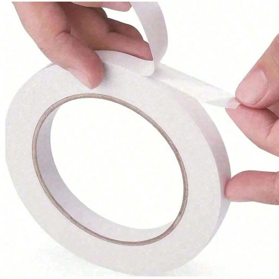 4pcs Crafts Double-Sided Tape, Multi-Size Double-Sided Tape For Arts, DIY Photo Album, Gift Packing, Paper Backing, Office & School, Party, Card Making,Shape Deformation During Transportation Is A Normal And Inevitable Phenomenon, But It Does Not Affect Normal Use.