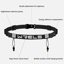 WRELS 1pc Lightweight Invisible Marathon Race Walking Trail Running Bib Belt - Multicolor - View 2