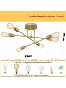 Chandeliers - Gold - View 6