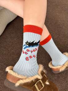 2 paires de chaussettes d'équipe, motif animal mignon chat. Chaussettes douces et mignonnes pour dormir ou la maison, adaptées pour toutes les saisons