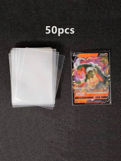 50 piezas de película protectora impermeable para tarjetas, funda de tarjetas, almacenamiento reforzado, suave y transparente, adecuada para tarjetas de  social,  médico y tarjetas de crédito