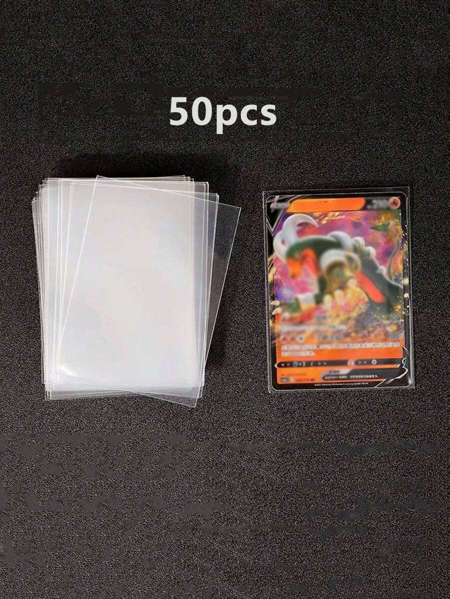 50片防水卡片保护膜 卡膜卡套加厚收纳 柔软透明 适用于社保医保信用卡