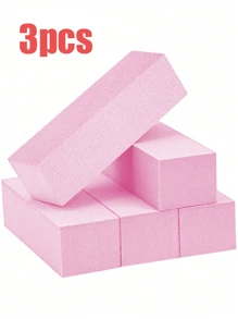 1 st/3 st/10 st/20 st nagelpoleringsblock, medium/fin kornstorlek 100/180, lämplig för akrylnaglar, gelnagellack, 3-i-1 professionellt pedikyr- och manikyrpoleringsset, nagelkonsttillbehör, nagelverktyg, skolstart, nagelvård, nagelverktyg (lämpliga för nagelklistermärken) - Rosa - Visa 9