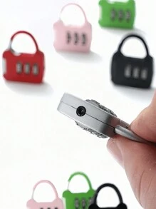 Metal Combination Lock 3 Digit Password Combination Padlock Suitcase Luggage Lock For Gym Lockers Back To School Travel Essentials Accessories - Multicolor - View 5