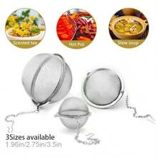 Loose Leaf Tea Infuser Stainless Steel Mesh Snap Tea Ball With Handle Tea Strainers Metal Tea Filter Reusable Tea Steeper With Tong Pincer In Bulk Our Tea Strainers For Loose Tea Are 6.1 Inches In Total Length, With A 1.8 Inches Diameter Filter That Fits Most Cups And Mugs, Providing A Nice User Experience Fine Mesh Design Back To School - Nhiều màu - Xem 19