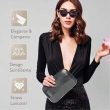 Elegant Ladies Handbag Suitable For Weddings, Parties And Events | Handbag With Chain Strap, Ideal As An Elegant Lady's Gift Bag Or Special Occasion Clutch