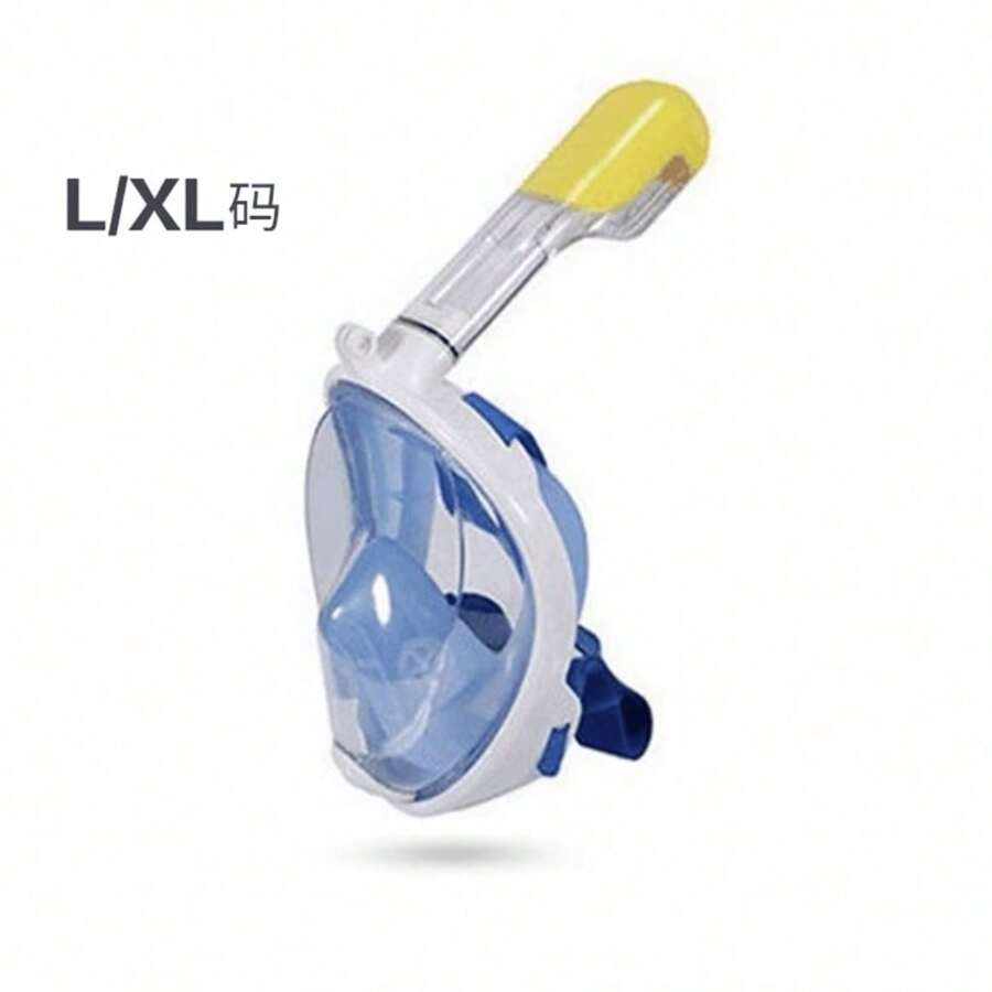 Adults Snorkelling Mask Full Face Panoramic Design Camera Mount Anti-Fog For Travel