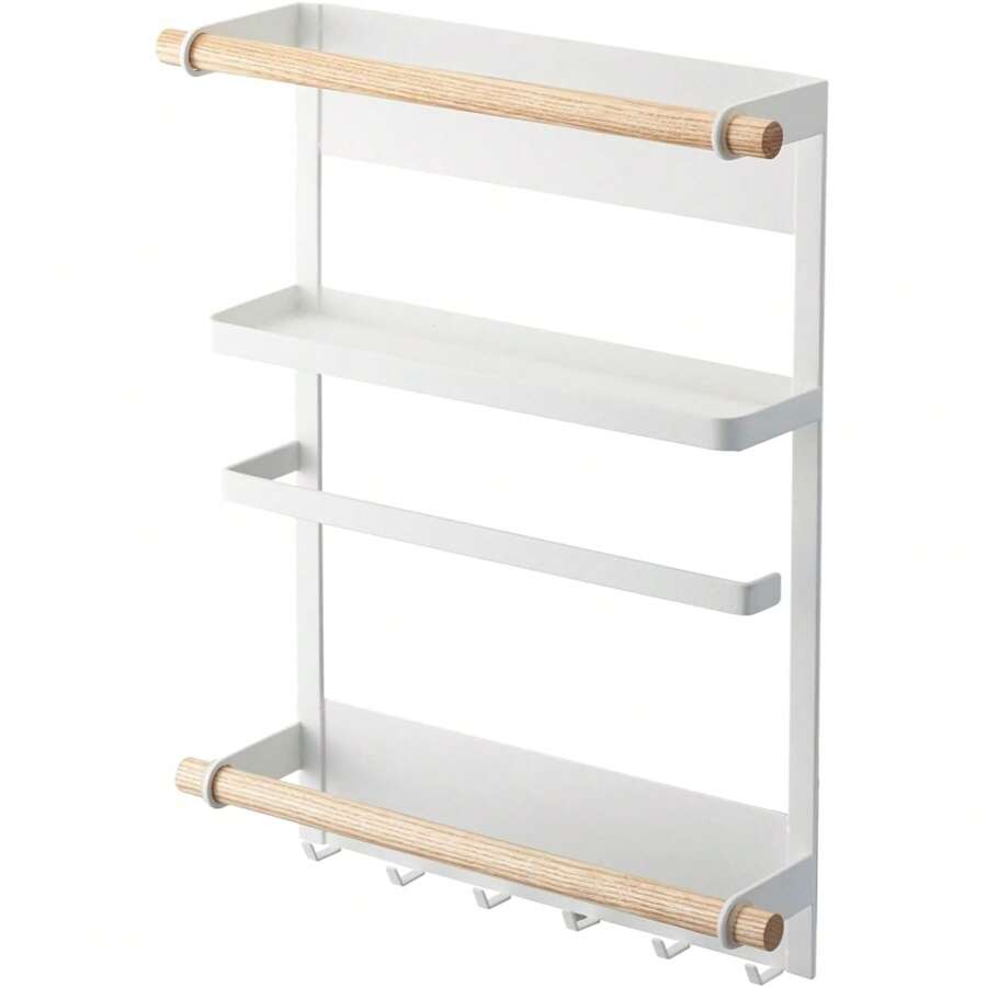 Home Tosca Magnetic Kitchen Storage Rack – Refrigerator Organizer Wall Holder - 銀色 - 查看 1