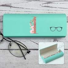 Hard-Shell Spectacle Case Men Women Glasses Case PU Leather Portable Anti-Extrusion Sunglasses Storage Box Folding Eyewear Pouch