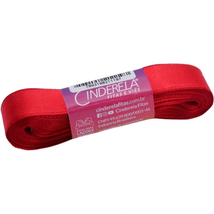 Satin Ribbon 15mm 10 Meters  Bows And Crafts - 008 紅色 - 查看 1