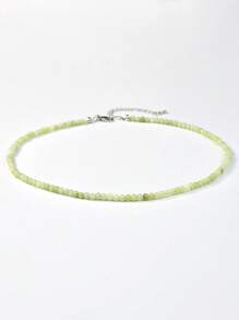 Collar de cuentas de piedras naturales elegante, collar hecho a mano con cuentas de cuarzo rosa y cuarzo de fresa, joyería de energía curativa y equilibrante de colores para mujeres