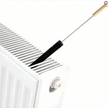 2 piezas Cepillo para radiador - 72cm - Cepillo de radiador con cerdas de pelo de cabra - Adecuado para limpiar radiadores de superficie plana