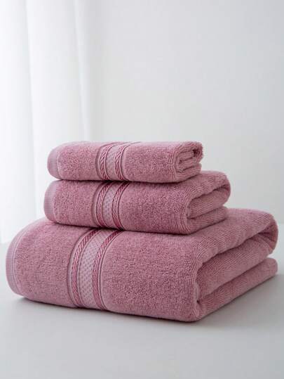 1条86*160厘米大号长方形紫色浴巾，简约轻薄，适合游泳、沐浴、面巾；另有40*76厘米或34*34厘米方形手帕，速干、吸水性强、柔软、不褪色，适用于浴室、酒店、健身房、旅行、假日礼品、沙滩浴巾、美容院、酒店运动、家居用品、毛巾、护肤品。