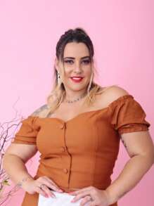 PLUS SIZE BEGALINE CROPPED BLOUSE PLUS SIZE 46 To 52 - Telha - View 4
