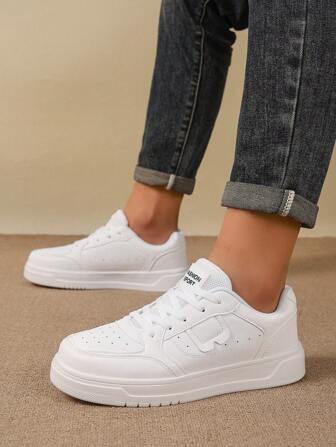 Couples Shoes, Size 36-45, Women's Casual Shoes & Men's Athletic Shoes, Lace-Up Soft Bottom Flat Comfortable Men's Shoes, Lightweight Low-Top Daily Wear Sneakers