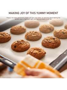 100/50 ورقة شمعية مقاومة للشحوم لورق الخبز ، بطانات صينية الهواء المقلي ، ورق وجبات وبيتزا مقاومة للالتصاق ، أدوات مطبخ للطهي والشواء والشواء والتعبئة الغذائية للشواء والنزهة والمطعم - متعدد الألوان - مشاهدة 3