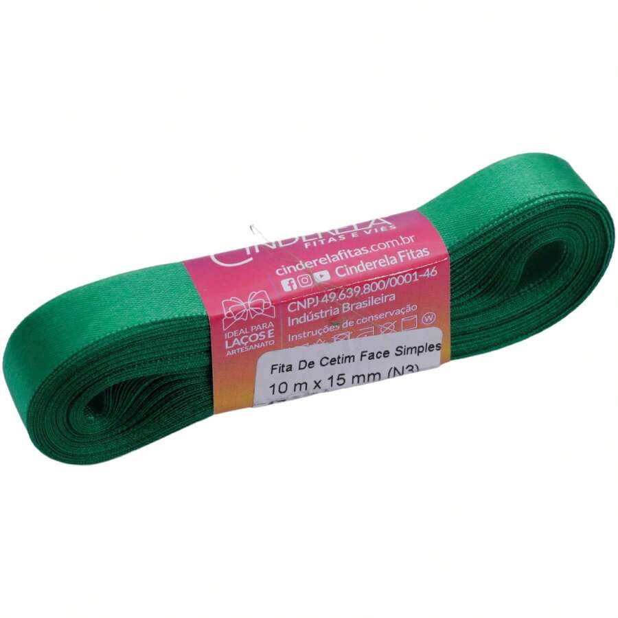 Satin Ribbon 15mm 10 Meters  Bows And Crafts - 017 綠旗 - 查看 1