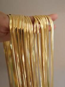 多功能不锈钢刀片链套装，适用于 DIY 手工项链，可与吊坠搭配，打造多层珠宝配饰 - 刀片鏈 - 查看 9