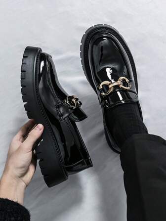 男士厚底德比鞋，英式休闲正装鞋，适合所有季节