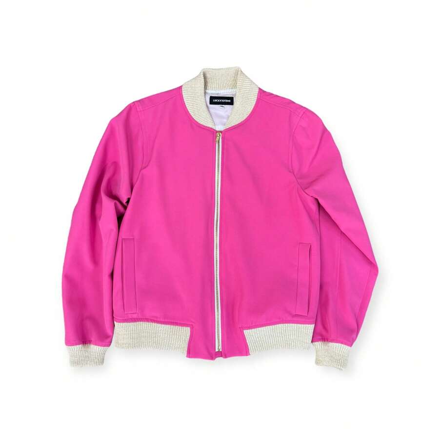 Chamarra Bomber Jacket Mujer - Rosa - Ver 1