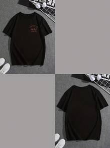 [Personalización personalizada] Servicio de personalización de camiseta para hombres, admite patrones creativos/diseños de anime/exclusivos de pareja/fotos de mascotas/selfie en el frente y la espalda, ropa versátil y de moda para el verano