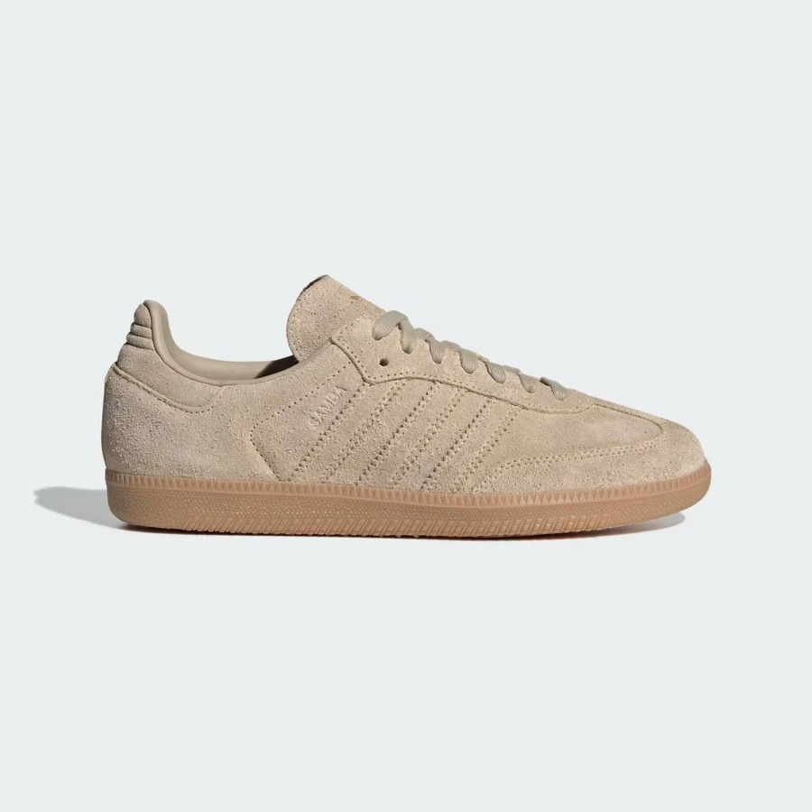 Adidas Originals Adidas Samba OG Premium Sneakers, Timeless Retro Trainers In Fall Tones, Leather & Suede Construction, Low-Top Casual Sneaker For Outdoor, Sports, Sambas For School And Work, Daily Shoes For Skate Outfit - 黏土棕色 / 黏土棕色 / 燕麥 - 查看 1