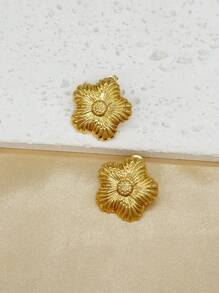 European And American Stainless Steel Hydraulic Earrings