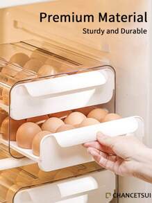 Contenitore per uova per frigorifero con coperchio, contenitore in plastica per uova da frigorifero, vassoio porta uova da 14/21 uova trasparente, scatola porta uova con scomparti anti-collisione e coperchio, scatola porta uova impilabile trasparente per casa/cucina, adatta per frigorifero, armadietto, cassetto e scaffale, organizer e armadietto da cucina, accessori da cucina - Multicolore - Visualizzare 8