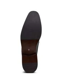 SHOESMALL Men's Black Dress Shoes Classic Tuxedo Patent Oxford Comfortable Dress Shoes For Men - AMY9068-đen - Xem 7