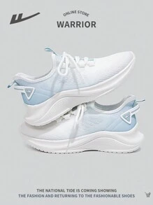 WARRIOR 1 Pair Women Lace Up Sneakers, Mesh Breathable Non-Slip Casual Lightweight Sport Shoes For Outdoor Workout Running