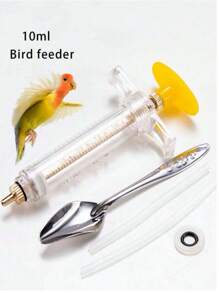 Parrot, Tiger, And Macaw Feeding Spoons Stainless Steel Spoon Parrot Feeding Spoon Feeding Machine Milk Powder Feeding Machine Parrot Feeding Machine Water Feeding Machine Pet Supplies - Multicolor - View 16