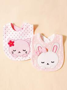 2 babykatthaklappar - Multifärgad - Visa 1