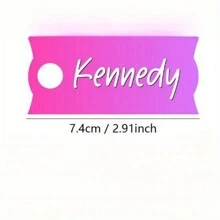 Etiqueta personalizada de acrílico para taza con nombre, letras de escritura a mano personalizada para accesorios de vaso, decoración creativa de vajilla, regalo de cumpleaños ideal. 1 pieza multifuncional, fácil de limpiar, reutilizable, exquisitamente ornamental - Placa con el nombre de la taza - Ver 3