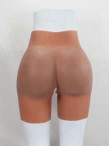 Bestselling Fashionable Brown Silicone Butt Enhancing Shapewear Panty, Sexy Realistic Buttocks Design, 0.8-2cm Thick Soft Silicone For Enhancing Buttocks Contour