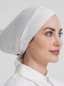 1 قطعة شريط للرأس لون أحادي بسيط وأنيق، ناعم ومريح، تركيبة عمامة وشريط للرأس مناسب للحياة اليومية والرياضة الخارجية