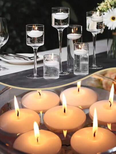 50PCS/30PCS/20PCS/10PCS/1PC 漂浮蜡烛香薰蜡烛漂浮气球婚礼装饰蜡烛，适用于酒店蜡烛、浮蜡、浮蜡、茶蜡、婚礼浪漫蜡烛、圆桌中心装饰蜡烛礼物生日毕业夏季海滩返校学校用品房间装饰