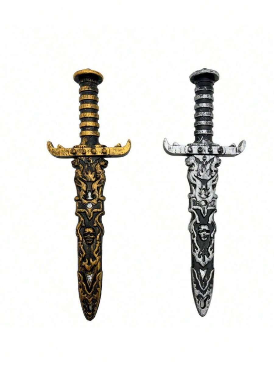 1 件舞台表演道具仿制武器塑料玩具剑骑士剑角色扮演加勒比海盗服装