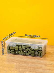 1pc Multifunctional Stackable Transparent Keycap Storage Box - Dust-Proof Protective Case, Transparent Mechanical Keycap Storage Box, Suitable For Mechanical Keyboard Storage, DIY Computer Parts Organizer,Plastic Basket,Toy Basket,House Decor,Table Decor,Home Decor Items,Room Decor,Bedroom Decor,Gifts